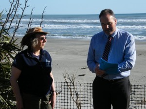Kerry-Jayne Wilson and Buller Mayor Garry Howard