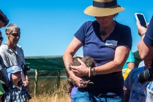 Jo Halley at the kiwi creche